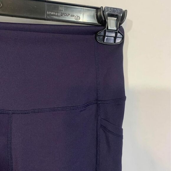 Zyia active tights. Navy blue. Pockets. High waisted. Thick waist band. Size 4. - Picture 3 of 9